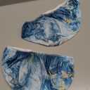 Flashideas Blue Marble Print Bar Stool Covers Stool Covers Rectangle 2 Pack Stretch Rectangle Bar Stool Covers Jacquard Chair Seat Slipcover Vanity Stool Cover Saddle Bar Stool Slipcover