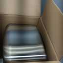 Amazon Basics Rectangular Small Trash Can with Soft-Close Step Pedal, Removable Inner Bucket, Hands-Free, Space-Saving, Smudge Resistant, 20l / 5.3 gallon, Nickel