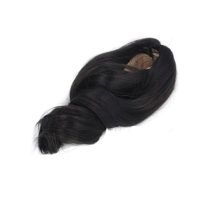 Soft Silk Doll H Wig /6 5.5-17.5cm Head Circumference y H - Decoration Doll Wig for Dolls, Soft and Silky L - Ideal for Doll Ecoration (Black)