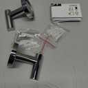 JQK Chrome Bathroom Towel Hook, 304 Stainless Steel Coat Robe Clothes Hook for Bathroom Kitchen Garage Wall Mounted (Pack of 2), TH100-CH-P2