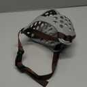 Short Snout Dog Muzzle for French Bulldogs & Pugs - Soft Breathable Anti-Biting, Adjustable Fit for Grooming, Walking, Training - Comfortable Snub-Nose Design for Small/Medium Dogs (Grey, L)