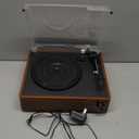 Vinyl Record Player with Speakers Vintage Turntable for Vinyls Records Belt-Driven Turntables 3-Speed Bluetooth Playback Headphone AUX RCA Line LP Vinyls Players for Sound Enjoyment Retro Brown