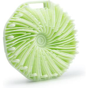 Suddies Body Scrubber, Silicone Body Scrubber, Silicone Loofah, Body Scrub Brush for Effective Showering Exfoliation, Travel Loofah for Women & Men for Delicate Skin (Green)