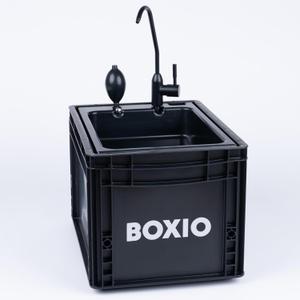BOXIO - Portable Sink - Compact Mobile Sink for Camping, Garden, Outdoor Events, Worksite, RV, Indoor (Wash)