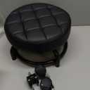 Low Roller Seat Low Height Rolling Stool PU Leather Rolling Stool, Modern Rolling Chair for Home Office Garage Shop