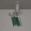 Baderke 25 Set Plastic Cups with Lids and Straws, Disposable Plastic Iced Coffee Cup for Cold Beverage Juice Smoothie Crystal for Coffee Shops Party Catering(Clear,16 oz)