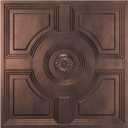 WOWSTAR 12-Pack 24"x24" Drop Ceiling Tiles, Waterproof Ceiling Panels, Only Fit into the Grid, Antique Copper