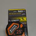 Klein Tools 9225 Tape Measure, Heavy-Duty Measuring Tape with 25-Foot Double-Hook Double-Sided Nylon Reinforced Blade, with Metal Belt Clip