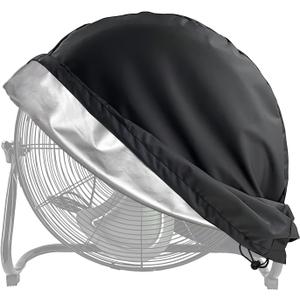 Industrial Fan Cover, 420D Oxford Heavy Duty Outdoor Fan Cover, Waterproof & Dustproof Fits Up to 18-20" High-Velocity Floor Fan All-weather Protection