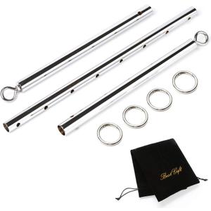 Adjustable 3 in 1 Spreader Bar Adjustable Straps Sports Aid Training Fitness Kit Workout Bar,Home Yoga Gym Kit with Fur Flocking Storage Bag