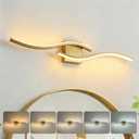Vanity Light for Bathroom, 31.6 Inch Gold Bathroom Lights Fixture Over Mirror, LED Dimmable and 5CCT Adjustable Color Temperatures Modern Wall Sconces for Bathroom Bedroom Living Room