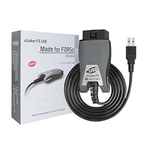 VGATE vLinker FS USB FORScan OBD2 Adapter for HS/MS-CAN Auto Switch, Wire OBD2 USB FORScan Adapter Code Readers & Scanner Diagnostic Tools