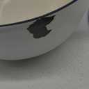 Amazon Basics Cast Iron Dutch Oven Pot with Lid, Enameled, Round, Dual Handles, Heavy-Duty, Medium, 6-Quart, Matte White