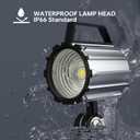 Cob Led Machine Light, 18W Swing arm Machine Work Light, 1800 Lumens Flexible Milling Work Lighting for Wood Lathe Drill Press, 110-220v (fix Light)