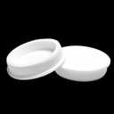 2 Pcs 73.6 mm/2.9 in Silicone Rubber Plug for 72.6 mm Round Holes, Waterproof T Type Rubber Stoppers, Soft Flexible Bottle Seal Plugs Tube Pipe End Caps Inserts Bathtub Jet Cover, White