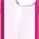 Speck MagSafe Case for iPhone 13 Pro - Drop & Camera Protection, Clear Phone Case, Wireless Charging Compatible - Pink Tint/Neon Berry