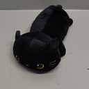 Finebee Weighted Black Cat Stuffed Animals, Cute Weighted Black Cat Plush, Soft Stuffed Weighted Plushie Pillow Gifts for Girls Boys(9.8" 0.8Lbs) (Small)