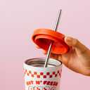 Grupo Erik Tumbler with Straw & Lid - Ketnipz - 550 ml | Stainless Steel Travel Mug, Travel Mug with Straw, Travel Cup with Straw | Ketnipz Gifts, Ketnipz Merchandise