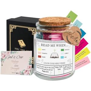Amazon.com: Bible Verse Jar for Women Men Teens Church, Inspirational Read Me When Bible Verses Jar Handmade 90 Color Coded Daily Prayer Cards, Mothers Day Gift Christian Gifts Hope Accessories : Home & Kitchen