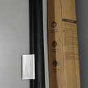 Reinforced 155" Extra Wide Baby Gate Retractable Dog Gate with Support Rods  Prevent Crawling Under, 13ft Retractable Baby Gates Long Gates for Kids or Pets Retractable Gate, Black