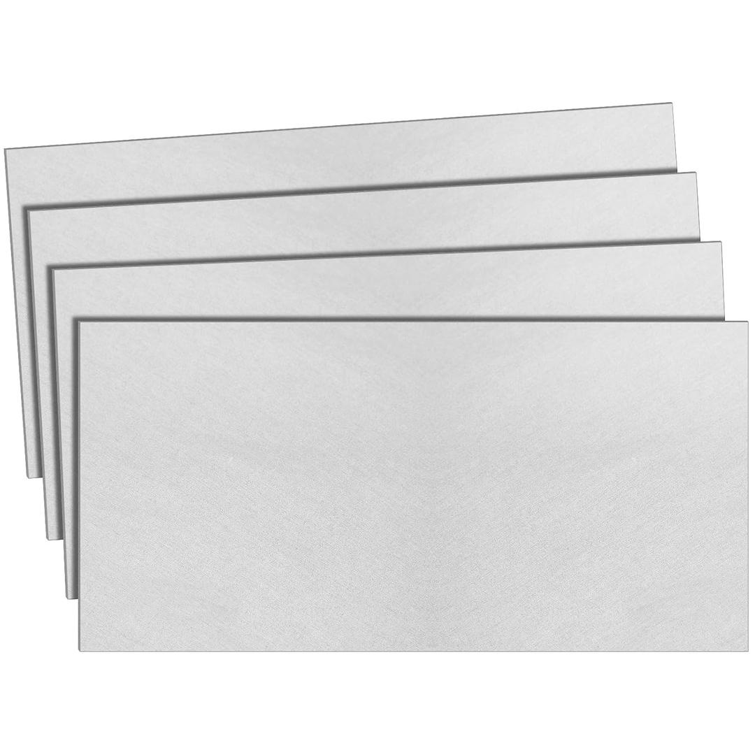 Zonon 3 Pcs 20 Gauge Steel Sheet Metal Cold Roll Steel Sheet 12" x 6" x 0.032" Weldable Metal Roll Steels Plate for DIY Craft Projects Home Auto, Easy to Shape, Weld, Cut and Form