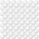 Hanaive 100 Pack Table Tennis Balls Multi Colored 40mm Plastic Balls Bulk Washable Small Game for Carnival Pool Games, Party Decoration Pet Toy (White)