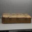 Cyclysio Industrial Pipe Clothing Rack, Reversible 7.25FT Wall Mounted Clothes Rack, Heavy Duty Garment Racks Closet Wardrobe with LED Lights& Shelves, Walk-in Closet System, Brown