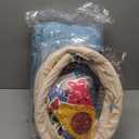 Baby Play Mat, Whale Tummy Time Mat with Toys, Baby Activity Gym for Infants 0 - 12 Months 100% Cotton Sensory Floor Mat for Boys & Girls