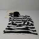 3 Pieces Halloween Costume Set, Men's Robber Costume Halloween Cosplay Burglar Accessories Striped Shirt for Adult,Size XL