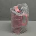 40 oz Tumbler with Handle and Straw, Pink Insulated Travel Mug Iced Coffee Cup, Reusable Stainless Steel Insulated Water Bottle, Keeps Drinks Cold for 34 Hours, Women Christmas Gifts for Mom Grandma