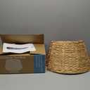 Joyhalo 27" Christmas Tree Collar for 6-9 FT Tree with Cord Out, Natural Water Hyacinth Rattan Ring, Base Protection from Pets