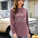 Womens Tunic Tops to Wear with Leggings Fall Crew Neck Basic Long Sleeve Shirts (L)