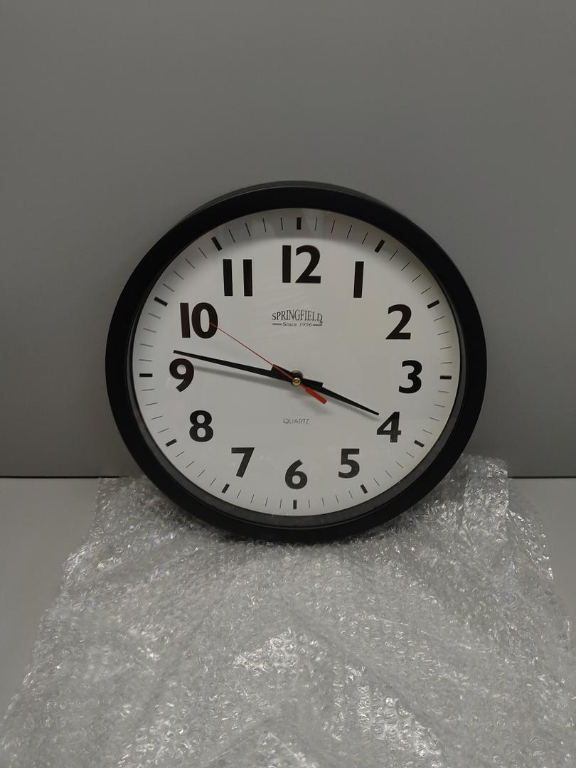 16 Inch Large Wall Clock Silent Modern Style for Living Room Office (Black)