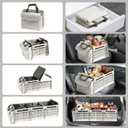 Car Trunk Organizer with Insulated Leakproof Cooler Bag, 4 in 1 Waterproof Portable Car Storage Organizer with Collapsible Cover, 3 Large Compartments, Trunk Organizer for SUV, Car, Truck (Beige)