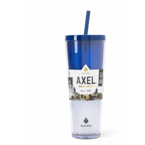 Manna Axel Tumbler Plastic 24oz Blue