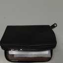 Genuine Leather Credit Card Holder Wallet RFID Blocking Secure Card Case ID Case Organizer Zipper Wallet (A-Classic Black)