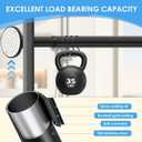 Outdoor Curtain Rod 31-144 inch Adjustable Long Spring Black ShowerTension Curtain Rod Extra Long Outdoor Rods for Patio Bathroom Windows No Drilling, No Rust