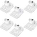6 Pcs Mount Bracket Holder for Pleated Cellular Shades Headrail Support Brackets Clip for Wide Beam Folding Blinds Mounting for Window Blind