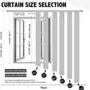 Anytime Home Curtains Blackout and Sheer Layered Solid Window Curtain Panel Pair with Grommet Top, 52Wx72L,Beige