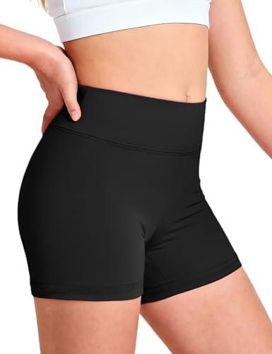 Somaibo Girls Dance Shorts Kids Bike Gymnastic Volleyball Cartwheel High Waisted Short for Youth, (14)