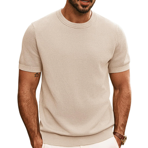 PJ PAUL JONES Mens Casual T-Shirts Classic Short Sleeve Knit Tees Crewneck Solid Tee Shirts, Large