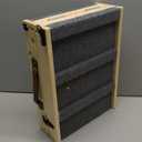 Rockever Dog Ramp, Folding Dog Ramp, Wooden Non-Slip Dog ramp for Couch for Small Medium Old Dogs, Adjustable from 11" to 14" 3 Levels Pet Ramp for Couch, Bed, Car