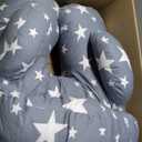 Chilling Home Nursing Pillow for Breastfeeding, Adjustable Nursing Pillow Breast Feeding Pillow Bottle Feeding More Support for Mom and Baby, Breastfeeding Essentials for Newborn,Removable Cover (26*20*19.5 inch, Grey-with Safety Fence)