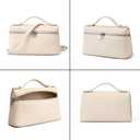 Rejolly Crossbody Bag for Women Small Top-Handle Leather Pouch Purse Shoulder Handbag