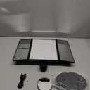 HUONUL Makeup Mirror Vanity with Lights, 2X 3X 10X Magnification, Touch Control, Trifold Mirror, Dual Power Supply, Gifts for Women, Wife, Mom, Teengirls(Black)