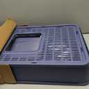Medario Cat Litter Box with X-Large Litter Mat and Scoop(Upgrade Midnight)