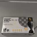 SWIFTLITE Black Vinyl Gloves, Food Grade Gloves Disposable Latex Free & Powder Free, Guantes for Cleaning Cooking Food Prep (100, Small)