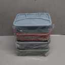 4 Pcs Silicone Bento Box Reusable Lunch Container Smooth Leak Proof Lunch Box Rectangle Bento Boxes for Adult Work Travel Food Meal Compartment Storage, 4 Colors (Classic Colors)