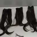 Dark Brown Hair Extensions Long Layered Clip in Hair Extensions 20 Inch Hair Extension for Women Daily Use