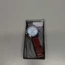 MASTOP Men Chronograph Sport Watches Brown Leather Strap Quartz Watch Business Casual Wrist Watch for Men